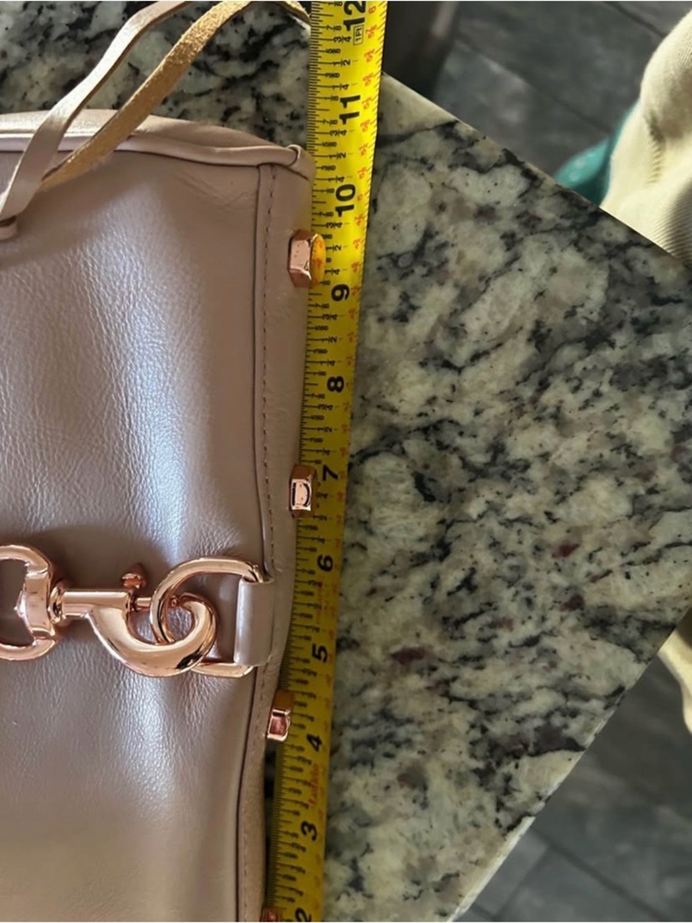 Rebecca Minkoff M.A.C. Light Pink Leather Crossbody Bag with Rose Gold Tone - Picture 4 of 7